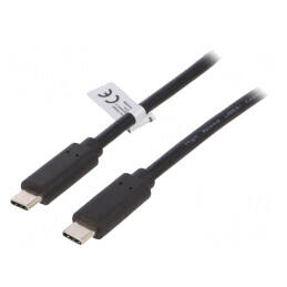Cablu USB-C 3.2 0.5m Negru 10Gbps