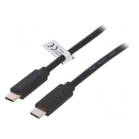 Cablu USB-C 3.2 0.5m Negru 10Gbps | Electronic-mag.ro | Componente Electronice