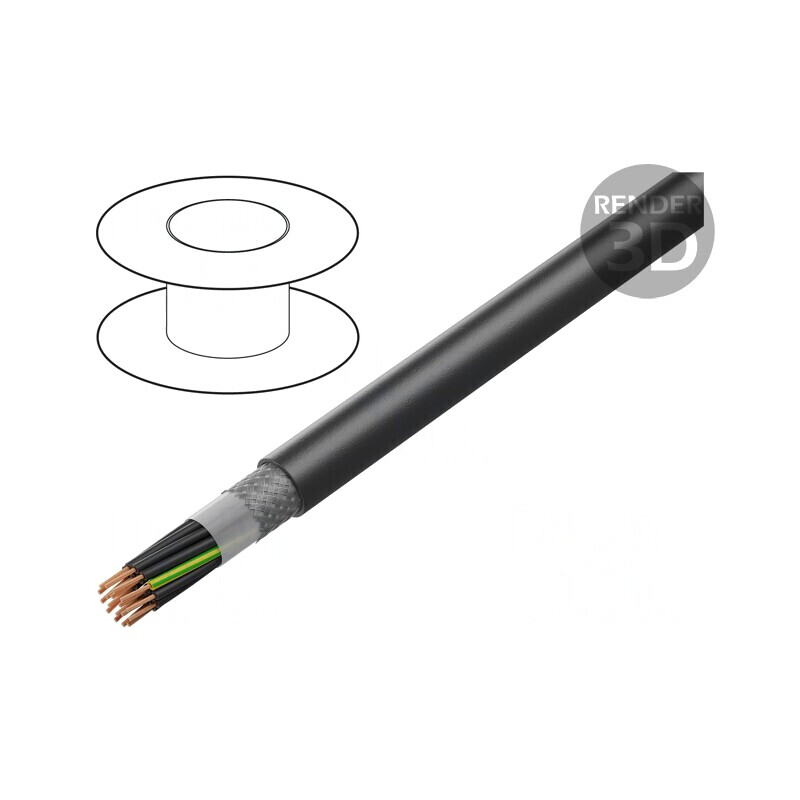 Cablu ÖLFLEX ROBUST 215C 18G0,5mm2 Negru 300V 500V | Electronic-mag.ro | Componente Electronice