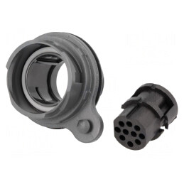 Conector Circular Mamă 10PIN fără Contacte UL94V-0 | Electronic-mag.ro | Componente Electronice