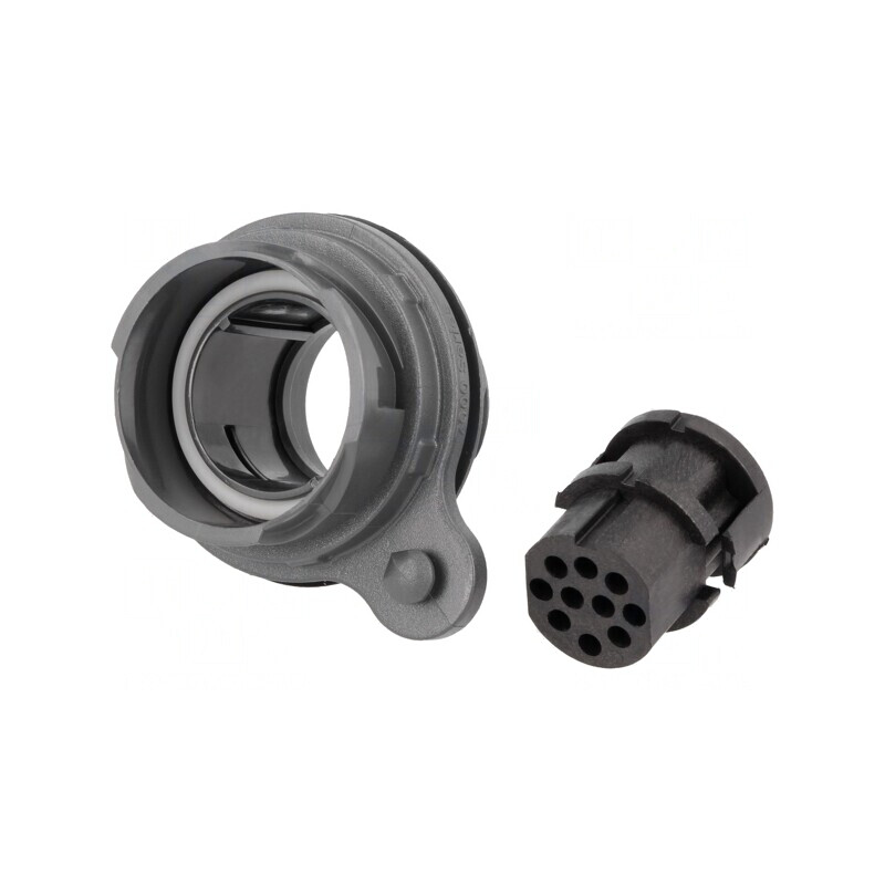 Conector Circular Mamă 10PIN fără Contacte UL94V-0 | Electronic-mag.ro | Componente Electronice