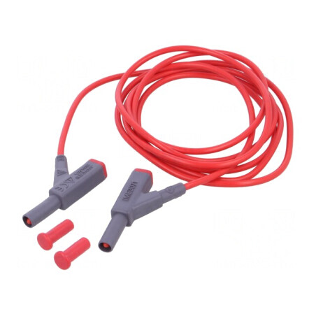 Cablu de măsurare 16A mufă banană 4mm PVC | Electronic-mag.ro | Componente Electronice