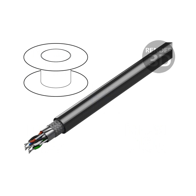 Cablu RS232 PVC 152m 300V | Electronic-mag.ro | Componente Electronice