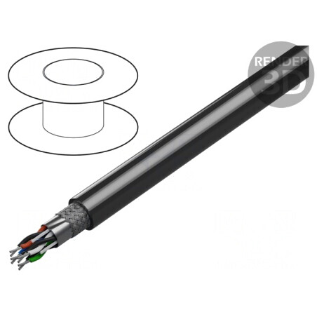 Cablu RS232 PVC 152m 300V | Electronic-mag.ro | Componente Electronice