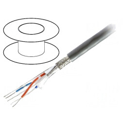 Cablu RS485 2x2x24AWG LSZH Crom 305m | Electronic-mag.ro | Componente Electronice