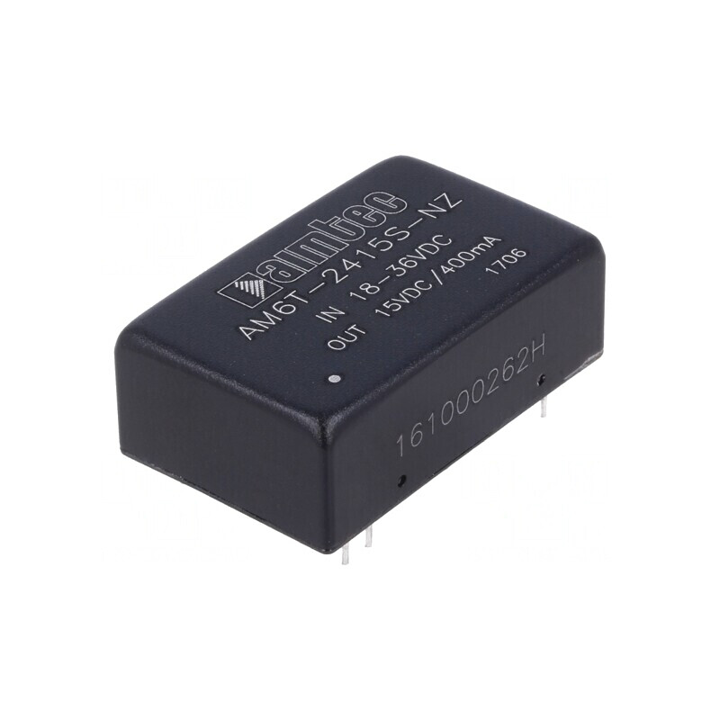 Convertor DC/DC 6W 18-36V la 15V 400mA DIP24 | Electronic-mag.ro | Componente Electronice