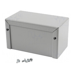 Carcasă universală aluminiu gri 56x102x56mm | Electronic-mag.ro | Componente Electronice