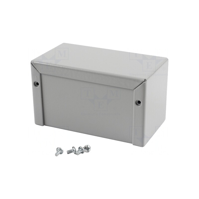 Carcasă universală aluminiu gri 56x102x56mm | Electronic-mag.ro | Componente Electronice