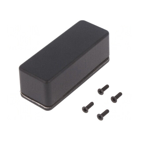 Carcasă Universală Aluminiu Neagră 35x89x30mm | Electronic-mag.ro | Componente Electronice