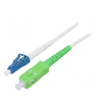 Cabluri Fibră Optică 30m LC/UPC SC/APC Alb | Electronic-mag.ro | Componente Electronice
