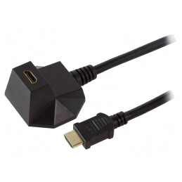 Adaptor HDMI Negru - Extender Soclu la Mufă | Electronic-mag.ro | Componente Electronice