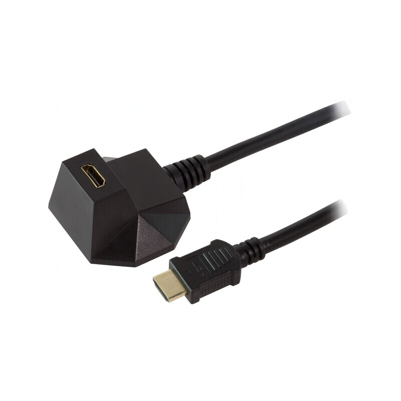 Adaptor HDMI Negru - Extender Soclu la Mufă | Electronic-mag.ro | Componente Electronice