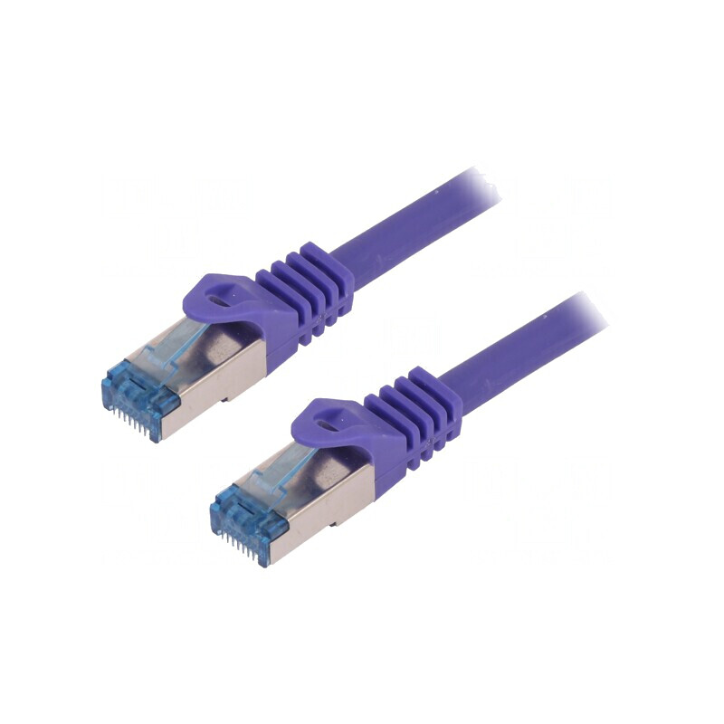 Patch Cord S/FTP Cat6a LSZH Violet 10m | Electronic-mag.ro | Componente Electronice