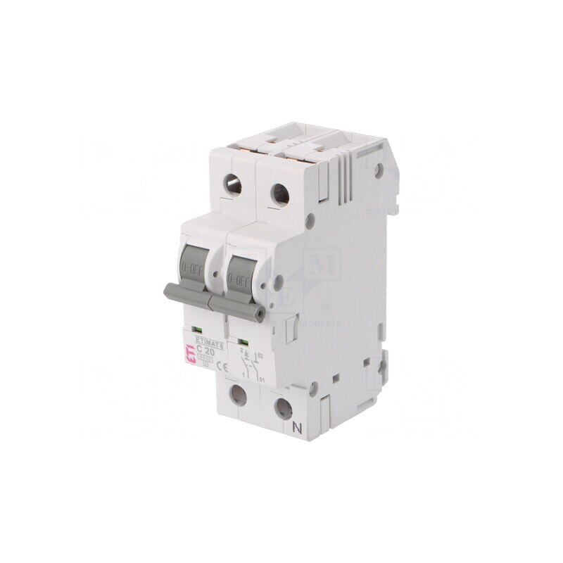 Întrerupător Supracurent 20A 230/400V 1P+N | Electronic-mag.ro | Componente Electronice