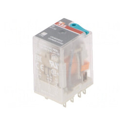 Releu electromagnetic DPDT 24VDC 12A | Electronic-mag.ro | Componente Electronice
