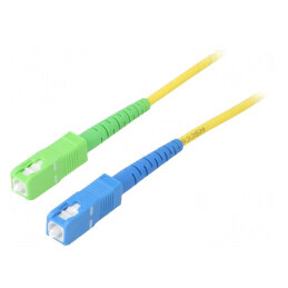 Patch Cord Fibră OS2 SC/APC SC/UPC 30m Galben | Electronic-mag.ro | Componente Electronice