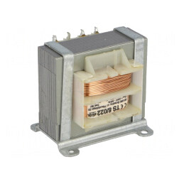 Transformator de alimentare 8VA 230VAC 6V 650mA IP00