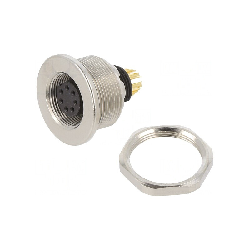 Conector M9 Mamă Aurit IP67 125V 7 Pin Drept | Electronic-mag.ro | Componente Electronice Conector M9 Mamă Aurit IP67 125V 7 Pin Drept | Electronic-mag.ro | Componente Electronice