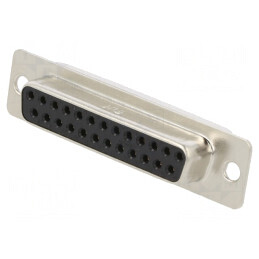 D-Sub 25 Pin Mufă Mamă Lipire Aurită | Electronic-mag.ro | Componente Electronice