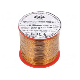 Sârmă emailată dublu 0,5mm 0,2kg Cu | Electronic-mag.ro | Componente Electronice