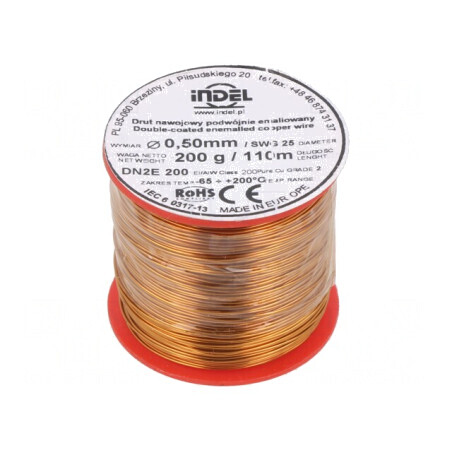 Sârmă emailată dublu 0,5mm 0,2kg Cu | Electronic-mag.ro | Componente Electronice