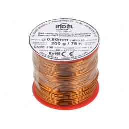 Sârmă dublu emailată 0,6mm 0,2kg Cu | Electronic-mag.ro | Componente Electronice