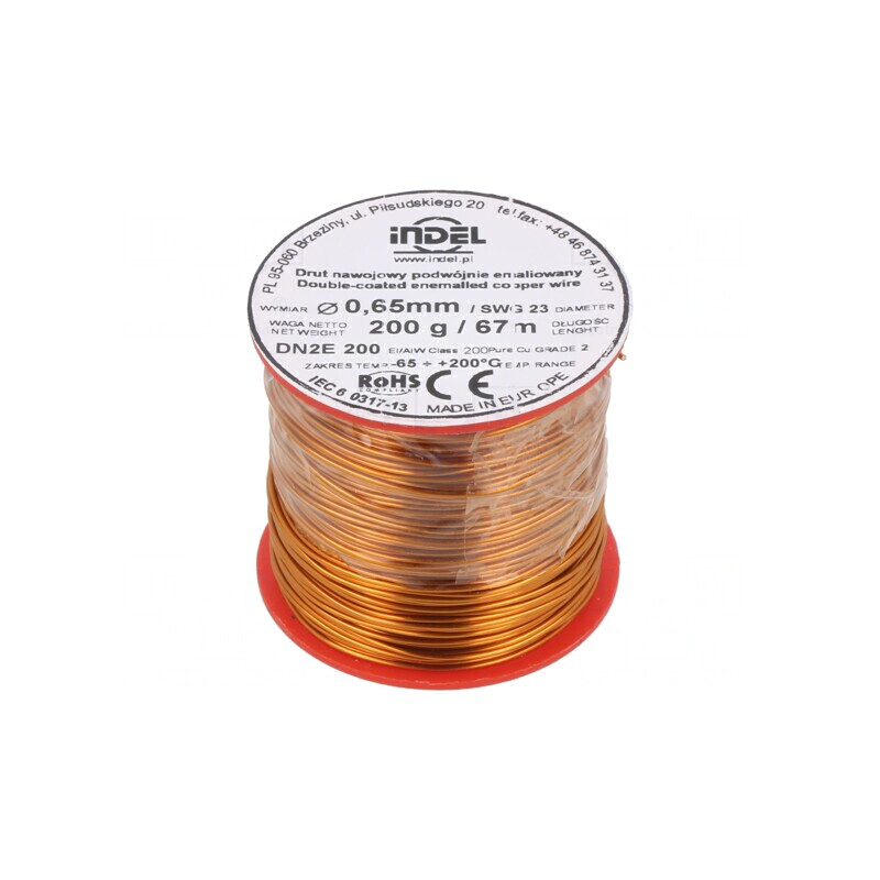 Sârmă Emailată Dublă 0,65mm 0,2kg Cu | Electronic-mag.ro | Componente Electronice