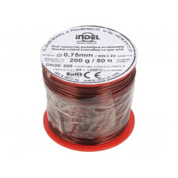 Sârmă Dublu Emailată 0,75mm 0,2kg Cu | Electronic-mag.ro | Componente Electronice