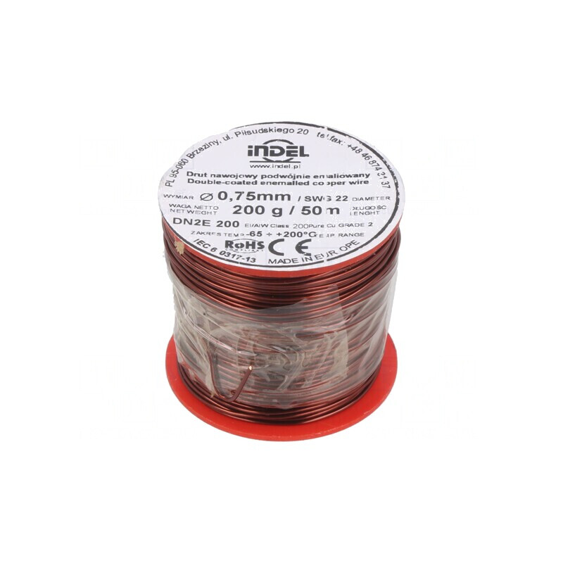 Sârmă Dublu Emailată 0,75mm 0,2kg Cu | Electronic-mag.ro | Componente Electronice