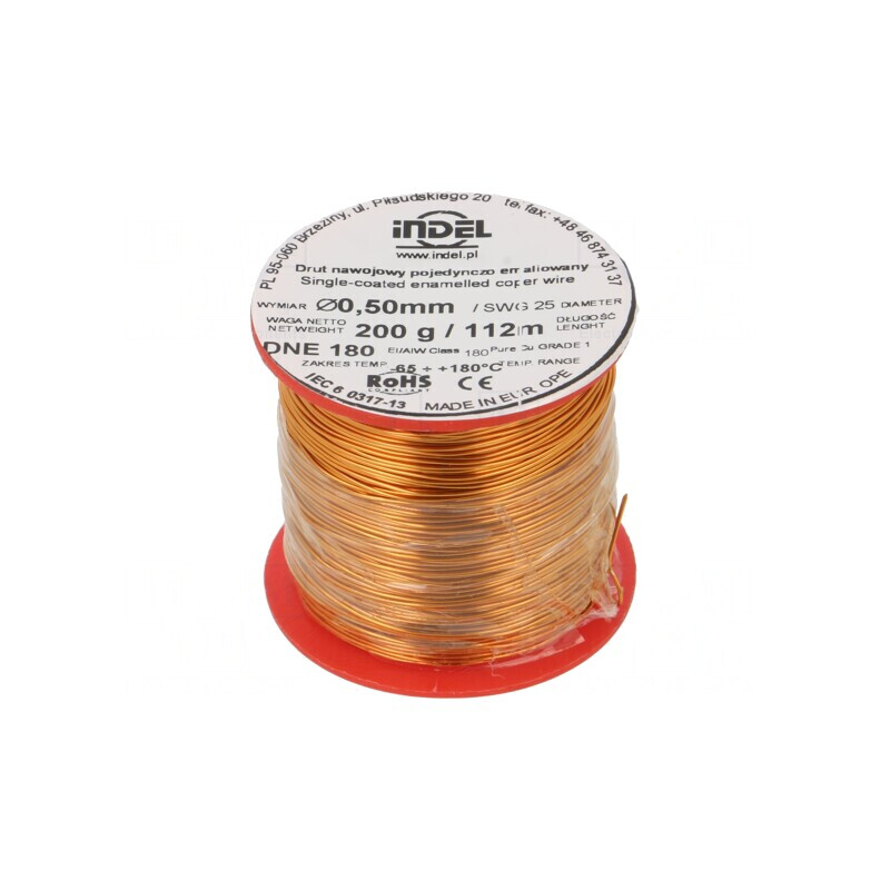 Sârmă bobină emailată 0,5mm 0,2kg Cu | Electronic-mag.ro | Componente Electronice Sârmă bobină emailată 0,5mm 0,2kg Cu | Electronic-mag.ro | Componente Electronice