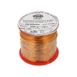 Sârmă Emailată 0,6mm 0,2kg Cupru | Electronic-mag.ro | Componente Electronice