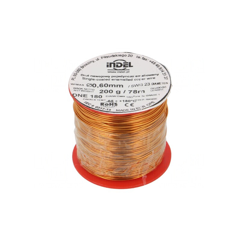 Sârmă Emailată 0,6mm 0,2kg Cupru | Electronic-mag.ro | Componente Electronice