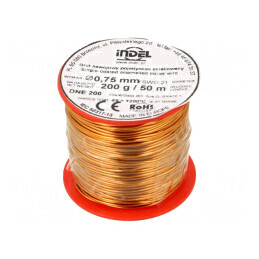 Sârmă Emailată Cu 0,75mm 0,2kg Temperatură -65÷200°C | Electronic-mag.ro | Componente Electronice