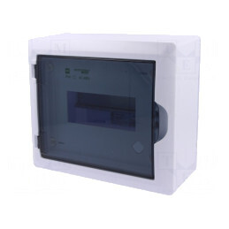 Carcasă pentru aparatură modulară IP40 albă 8 module 400V | Electronic-mag.ro | Componente Electronice