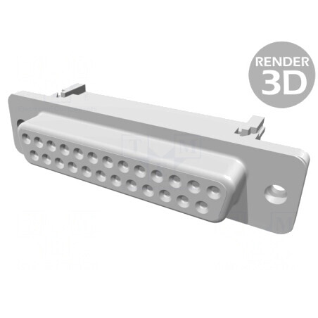 Conector D-Sub 25 PIN Mufă Mamă IDC 1,27mm pentru Cablu-Bandă | Electronic-mag.ro | Componente Electronice