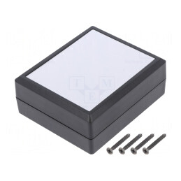 Carcasă universală ABS neagră 72x85x36 mm | Electronic-mag.ro | Componente Electronice