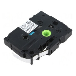 Bandă Albă 3,5mm 8m Culoare Caracter Neagră | Electronic-mag.ro | Componente Electronice