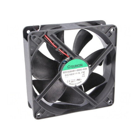 Ventilator axial DC 48V 120x120x38mm 234m3/h 48dBA | Electronic-mag.ro | Componente Electronice