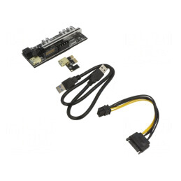 Riser USB 3.0 pentru Miner Criptomonede Neagră | Electronic-mag.ro | Componente Electronice