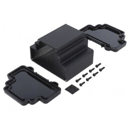 Carcasă Aluminiu pentru Șină DIN 98.3x78.3x69mm | Electronic-mag.ro | Componente Electronice