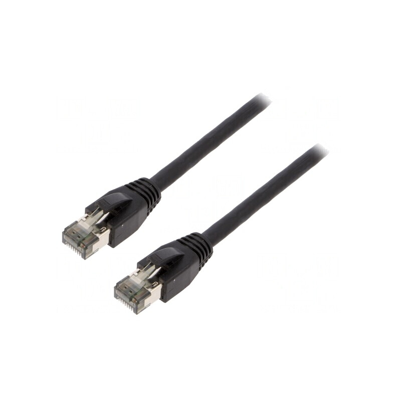 Patch Cord Cat 8.1 Negru 5m 26AWG LSZH | Electronic-mag.ro | Componente Electronice