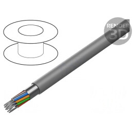 Cablu RS232 20x24AWG Ecranat PVC Crom | Electronic-mag.ro | Componente Electronice
