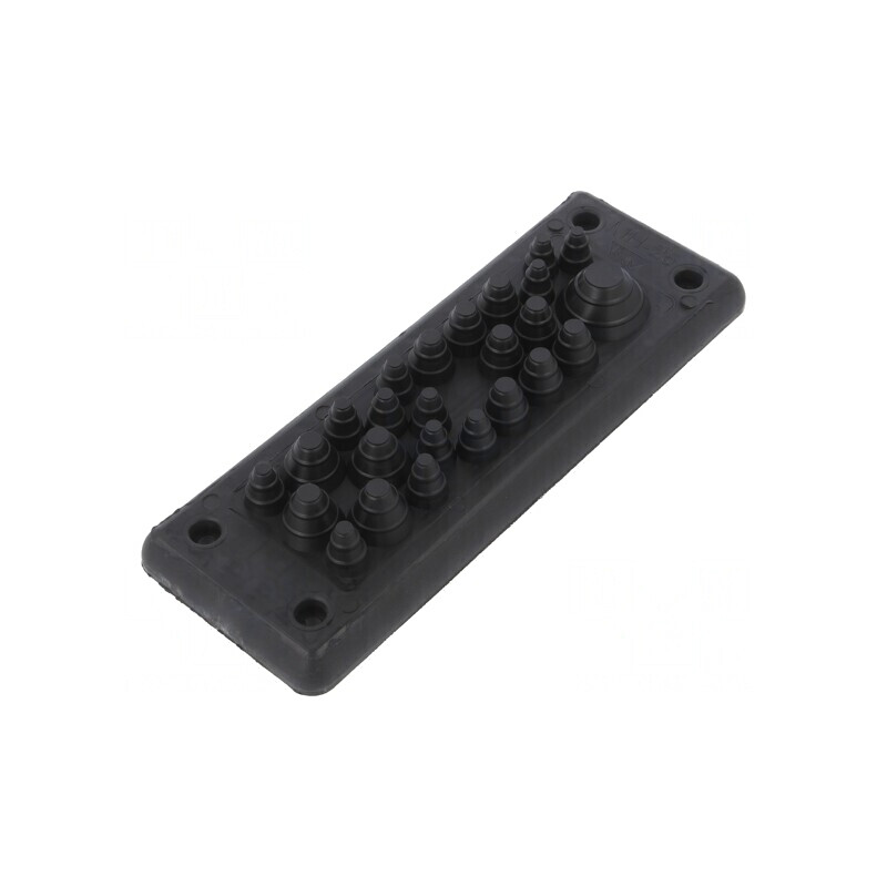 Garnitură Neagră cu Multiple Orificii 25-40, 40-90°C | Electronic-mag.ro | Componente Electronice