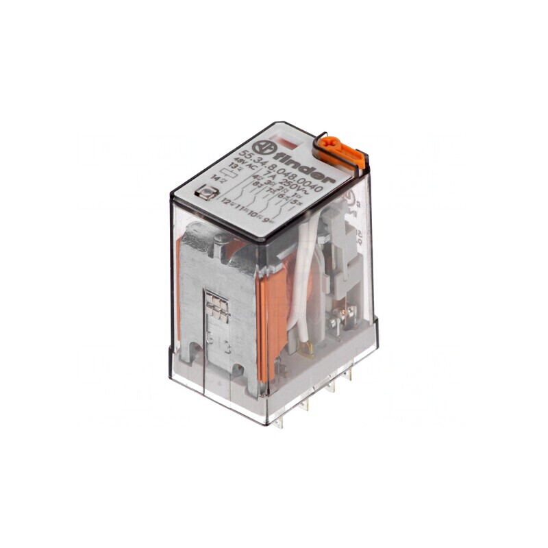 Releu electromagnetic 4PDT 48VAC 15A | Electronic-mag.ro | Componente Electronice