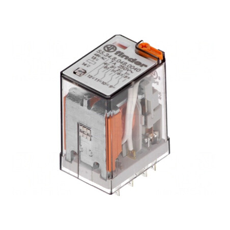 Releu electromagnetic 4PDT 48VAC 15A | Electronic-mag.ro | Componente Electronice