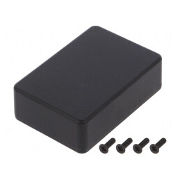 Carcasă Universală Aluminiu Negru 55x80x25mm | Electronic-mag.ro | Componente Electronice