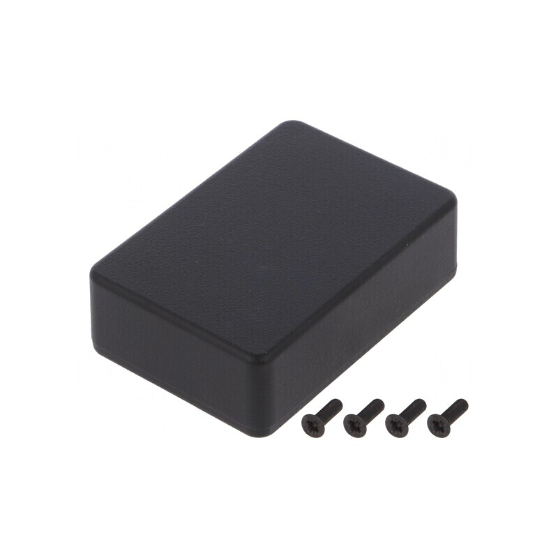 Carcasă Universală Aluminiu Negru 55x80x25mm | Electronic-mag.ro | Componente Electronice