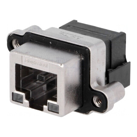 Soclu RJ45 cu LED IP67 pentru panou | Electronic-mag.ro | Componente Electronice