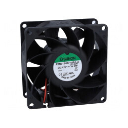 Ventilator axial 12V DC 80x80x38mm 143m3/h 55,2dBA cu bilă