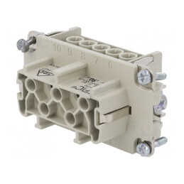 Conector EPIC H-BE 10 16A Inserturi Contact Mamă | Electronic-mag.ro | Componente Electronice